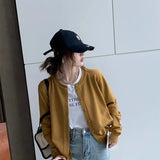 Cardigans e Suéteres Femininos 2026: Moda Coreana Casual, Quente, Primavera/Verão, Gola O, Manga Longa, Abotoamento Simples, Ajuste Slim, Tricôs e Blusas