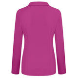 Blazer feminino 2024 formal blazer feminino conjunto de trabalho de escritório bolso jaqueta casaco solto roupas femininas