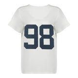 Camisetas de grandes dimensões para mulheres streetwear manga curta y2k topo tshirt personagem impressão grunge roupas ropa de mujer