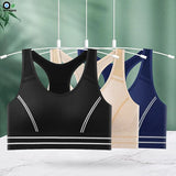 Sutiãs esportivos para mulheres – acolchoados sem costura suporte de alto impacto tamanho grande anel não de aço choque para ioga academia treino fitness