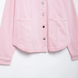 Jaquetas jeans femininas verão 2024 elegantes e bonitos casacos femininos senhoras moda casacos urbanos y2k sólido senhora jaquetas