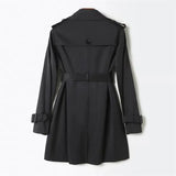 Trench coat para mulheres duplo breasted britânico trench coats e jaquetas feminino 2024 roupas de inverno feminino gravata cintura casaco longo feminino