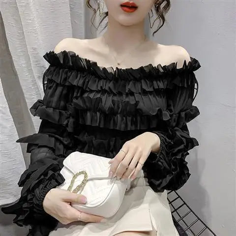 Camisas e blusas de chiffon para mulheres estilo coreano túnica 2025 moda streetwear fino elegante bonito promoção venda de mulher topo colheita